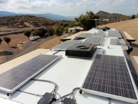 Eight 160 watt Solar Panels